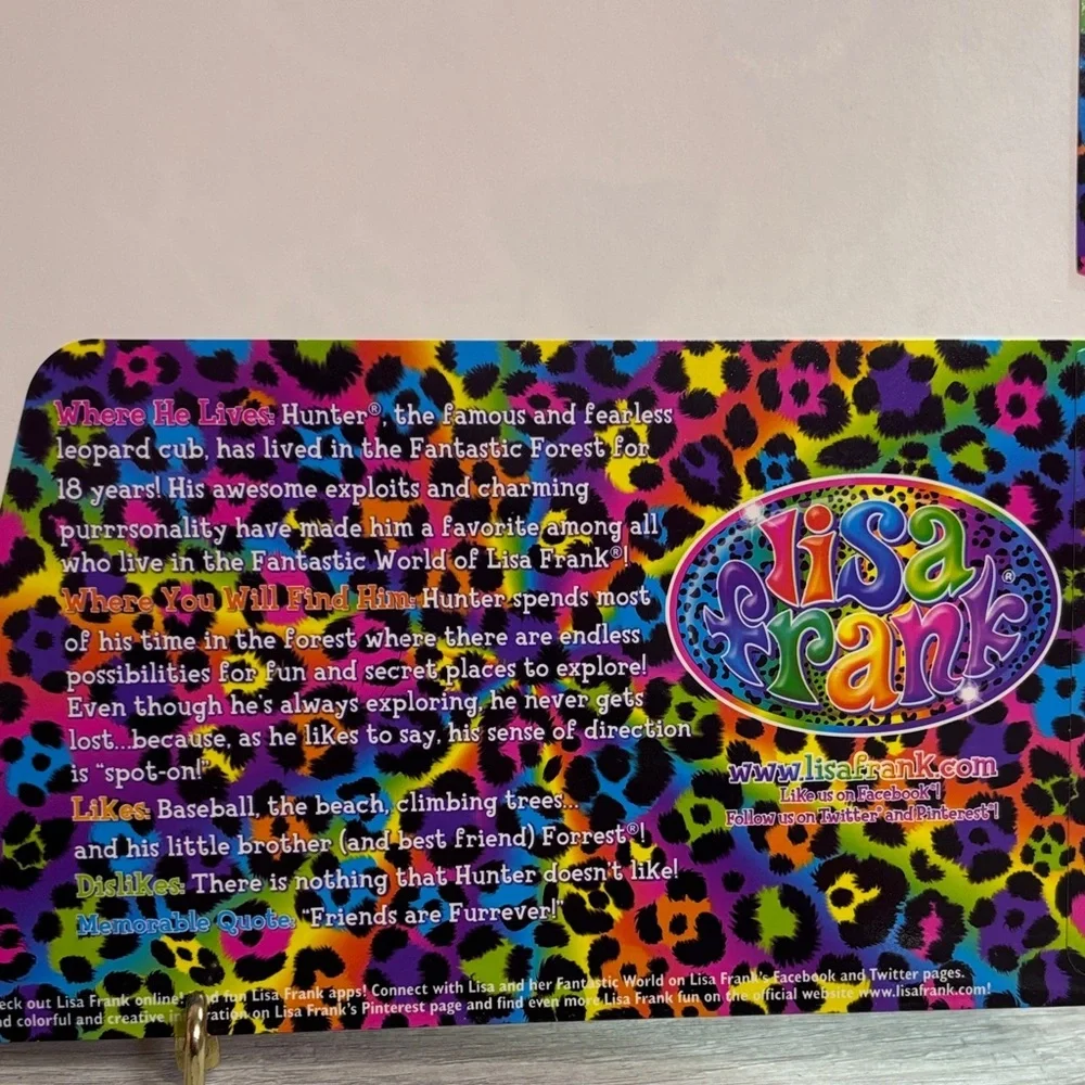 Lisa Frank Colorful Leopard Print Folder